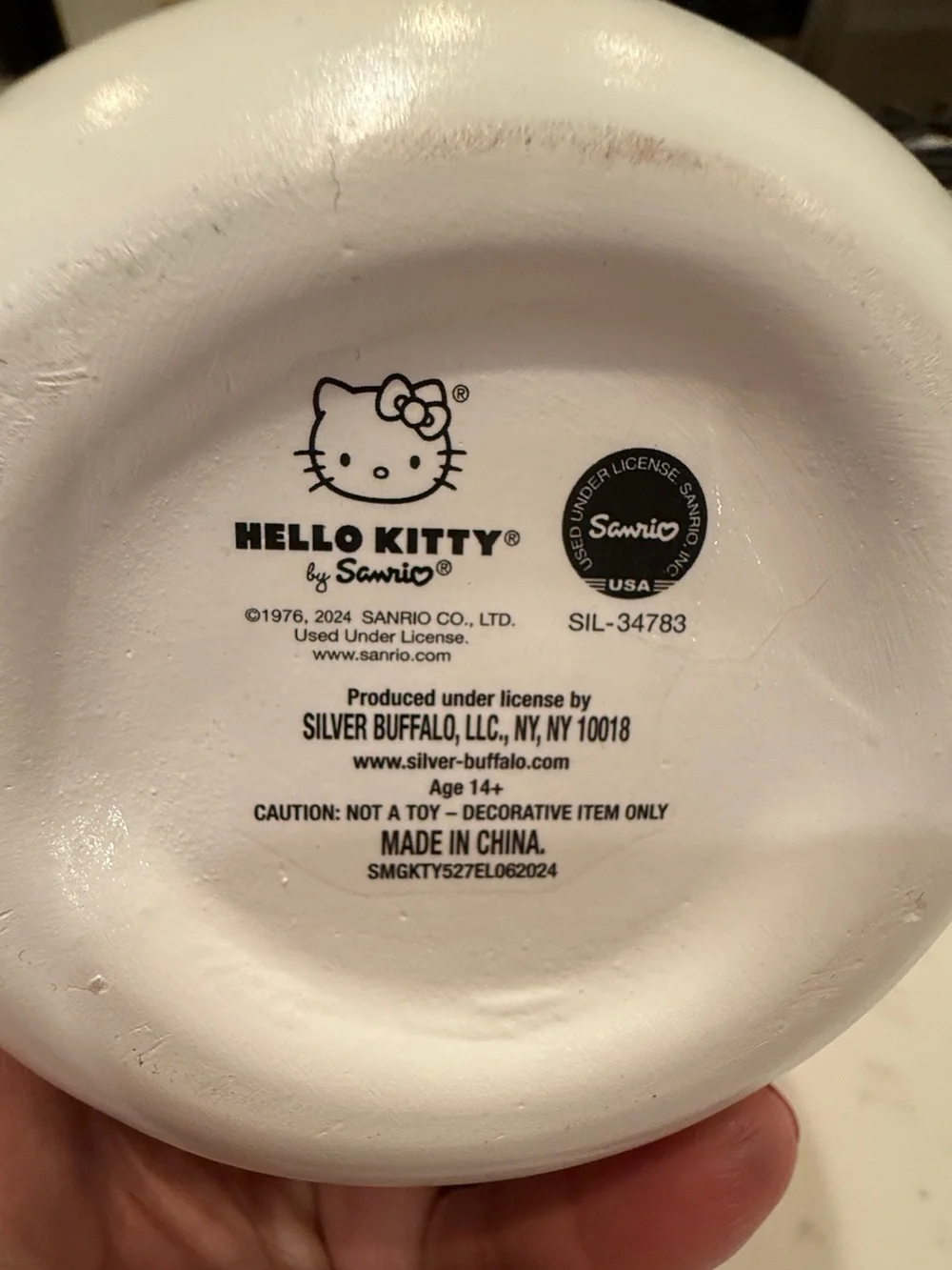 Hello Kitty Sanrio Ceramic Planter Pink Bow Succulent Pot Kawaii Decor